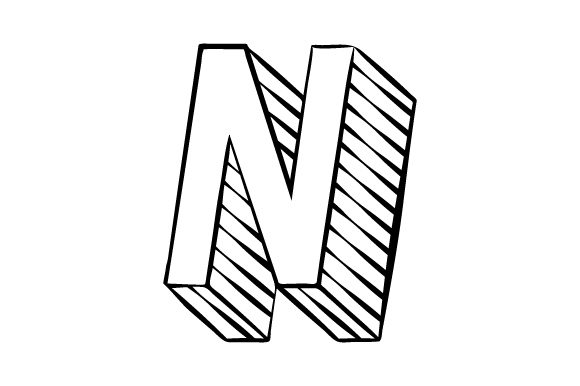 3D Block Letter- N: A Designer’s Review for Crafts and Designs Amp