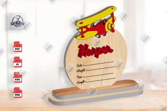 Airplane Baby Birth Stats Sign SVG Graphics and Crafts Review