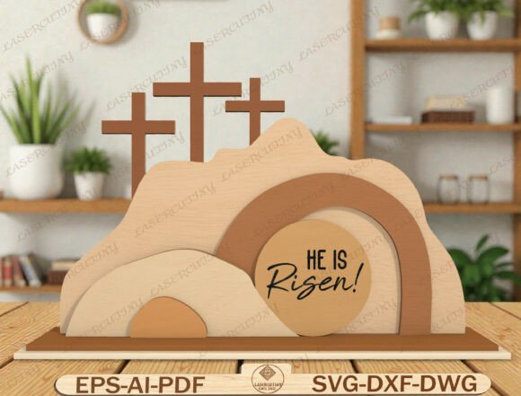 Cross Empty Tomb Easter Scene Laser Cut Graphics Review