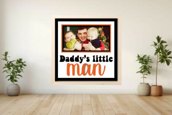 Daddy’s Little Man Photo Frame Shadow Graphics and Crafts