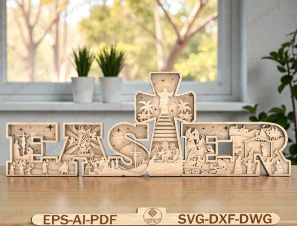 Easter Cross Laser Cut File Review