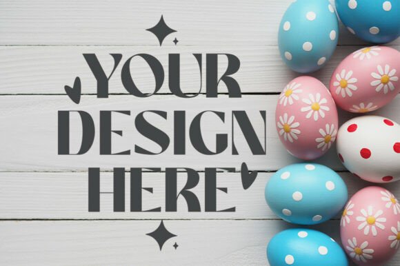 Easter Product Background Mockup 12 for Graphics & Product Mockups