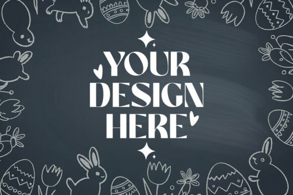 Easter Product Background Mockup 4 for Graphics & Product Mockups