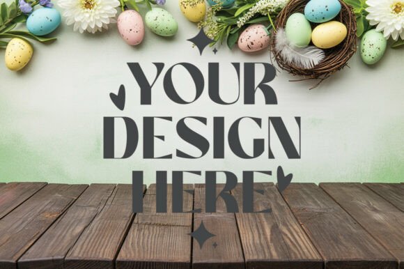 Easter Product Background Mockup 8: Graphics for Editors