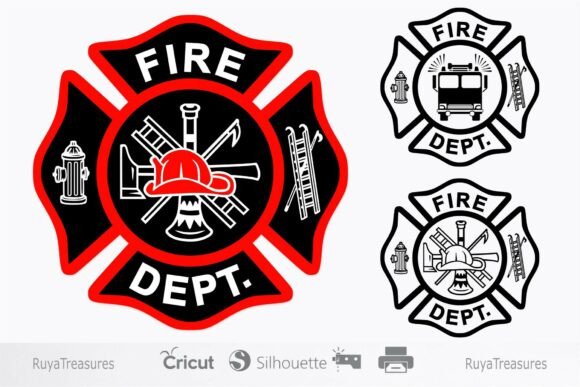 Fire Dept Maltese Cross Firefighter Svg Graphics and Crafts Review