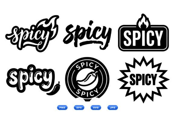 Spicy Logo SVG Collection for Graphics and Crafts