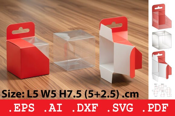 Square Hang Tab Window Box Graphics for Boxes Amp